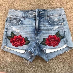 American Eagle denim shorts.